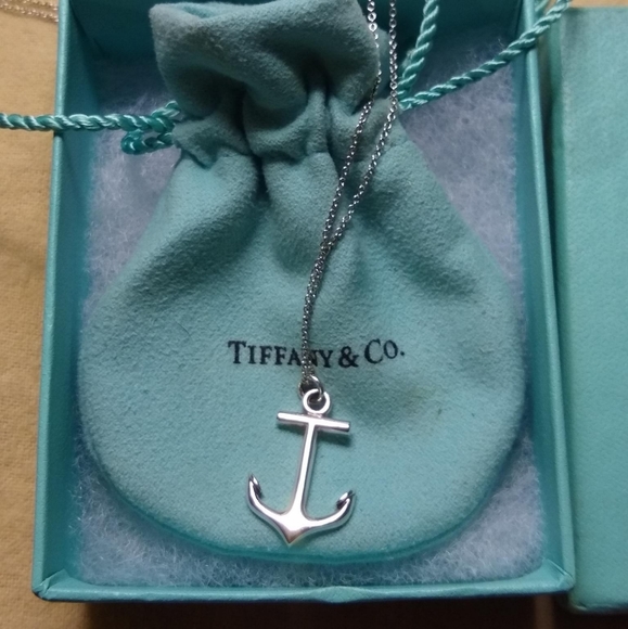 Tiffany & Co. Vintage Sterling Silver Anchor Pendant and Chain - RESTORED - Picture 2 of 8